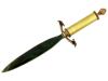 RUSSIAN 88 GILT SILVER ENAMEL JADE LETTER OPENER KNIFE PIC-0