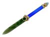 RUSSIAN SILVER JADE GEMSTONE ENAMEL LETTER OPENER PIC-0