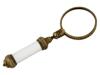 RUSSIAN 88 GILT SILVER ENAMEL MAGNIFYING GLASS PIC-1