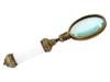 RUSSIAN 88 GILT SILVER ENAMEL MAGNIFYING GLASS PIC-0