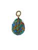 RUSSIAN GILT SILVER ENAMEL PARROT EASTER EGG PENDANT PIC-1