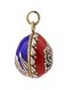 RUSSIAN 88 SILVER ENAMEL EASTER EGG PENDANT PIC-1