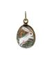 RUSSIAN 84 GILT SILVER ENAMEL RABBITS EGG PENDANT PIC-1