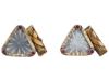 PAIR OF RUSSIAN SILVER GILT CUFFLINKS WITH RUBIES PIC-1