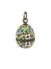 RUSSIAN 84 GILT SILVER ENAMEL EASTER EGG PENDANT PIC-3