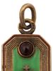 RUSSIAN SILVER ENAMEL MILITARY SHOULDER BOARD PENDANT PIC-4