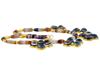 ANCIENT ROMAN 23K GOLD LACE AGATE BEADED NECKLACE PIC-2