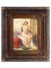 ANTIQUE ORIENTALIST NUDE OIL PAINTING BY FABIO FABBI PIC-0