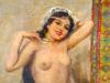 ANTIQUE ORIENTALIST NUDE OIL PAINTING BY FABIO FABBI PIC-3