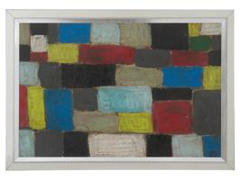 ATTR SEAN SCULLY ABSTRACT AMERICAN IRISH OIL PAINTING