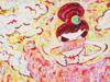 ATTR TO AYAKO ROKKAKU JAPANESE ACRYLIC PAINTING PIC-1