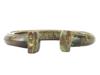 RARE CENTRAL AFRICAN GABON BRONZE TORQUE FANG COLLAR PIC-2