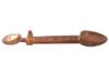 CENTRAL AFRICAN CONGO LEGA BWAMI CARVED WOOD SPOON PIC-2