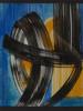 ABSTRACT MIXED MEDIA PAINTING AFTER HANS HARTUNG PIC-1