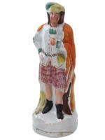 ENGLISH STAFFORDSHIRE FIGURINE OF PRINCE CHARLIE