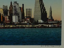 1930S COLOR LITHOGRAPH LANDSCAPE VIEW OF MANHATTAN