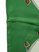 VINTAGE HERMES SPRINGS SILK SCARF IN GREEN IOB