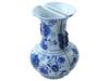 PAIR WALL MOUNT BLUE WHITE CHINESE PORCELAIN VASES PIC-0