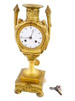 ANTIQUE EARLY 19TH C FRENCH EMPIRE ORMOLU CLOCK