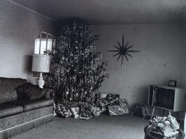 PHOTOGRAVURE AFTER DIANE ARBUS XMAS TREE IN ROOM 1963