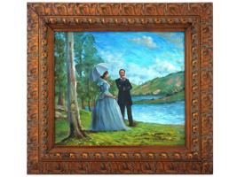 GICLEE PRINT ON CANVAS IN THE MANNER OF CLAUDE MONET