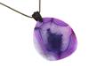 VINTAGE STERLING SILVER DYED AGATE NECKLACES PIC-4