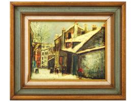 FRENCH PRINT MONTMARTRE AFTER MAURICE UTRILLO