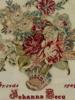 ANTIQUE DUTCH HAND MADE FLOWER EMBROIDERY FRAMED PIC-1