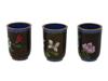 COLLECTION OF CHINESE FLORAL CLOISONNE ENAMEL CUPS PIC-1