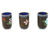 COLLECTION OF CHINESE FLORAL CLOISONNE ENAMEL CUPS PIC-3