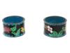 CHINESE CLOISONNE ENAMEL BOWLS AND NAPKIN RINGS SET PIC-4