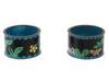 CHINESE CLOISONNE ENAMEL BOWLS AND NAPKIN RINGS SET PIC-6