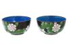 CHINESE CLOISONNE ENAMEL BOWLS AND NAPKIN RINGS SET PIC-1