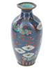 ANTIQUE JAPANESE MEIJI ERA CLOISONNE ENAMEL VASE PIC-1