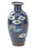 ANTIQUE JAPANESE MEIJI ERA CLOISONNE ENAMEL VASE PIC-2