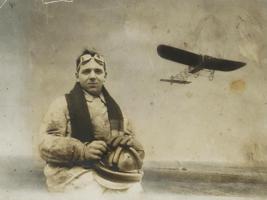 ORIGINAL BLACK AND WHITE PHOTOGRAPH W SCOUT PLANE