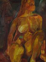 RUSSIAN FEMALE NUDE OIL PAINTING BY YURI ANNENKOV