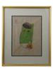 CONTEMPORARY CHINESE WOODBLOCK BIRD CAGE SIGNED PIC-0