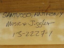 AMERICAN ANTHONY SANTUOSO MUSIC AND JUGGLE PAINTING