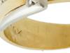 TWO TONE 14K GOLD DIAMOND BAND BELT BUCKLE RING PIC-8