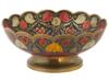 1980S INDIAN GILT BRASS AND ENAMEL CANDY BOWL PIC-0