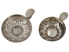 ANTIQUE FRENCH SILVER TASTEVIN WINE TASTING BOWLS