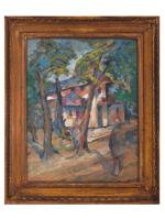 RUSSIAN LANDSCAPE PAINTING BY ARISTARKH LENTULOV