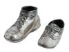 PAIR OF EUROPEAN SILVER PLATED BABY SHOES DESK DECOR PIC-0