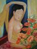 ATTR LE PHO VIETNAMESE NUDE PORTRAIT OIL PAINTING PIC-1