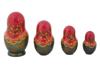 VINTAGE RUSSIAN HAND PAINTED MATRYOSHKA DOLL SET PIC-2