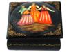 RUSSIAN TRADITIONAL LACQUERED WOODEN TRINKET BOXES PIC-4