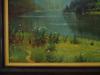 RUSSIAN VINTAGE LANDSCAPE OIL PAINTING ON CANVAS PIC-2