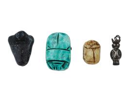 ANCIENT EGYPTIAN CARVED SEALS SCARABAEUS BEETLE