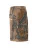 ANCIENT CYLINDER SEAL CARVED FROM BROWN STONE PIC-1